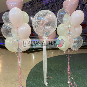 Нежный для девочки с большим шаром